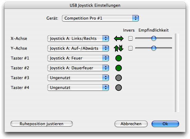 Power64 USB Joystick Konfiguration - Port A