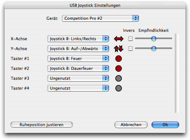 Power64 USB Joystick Konfiguration - Port B